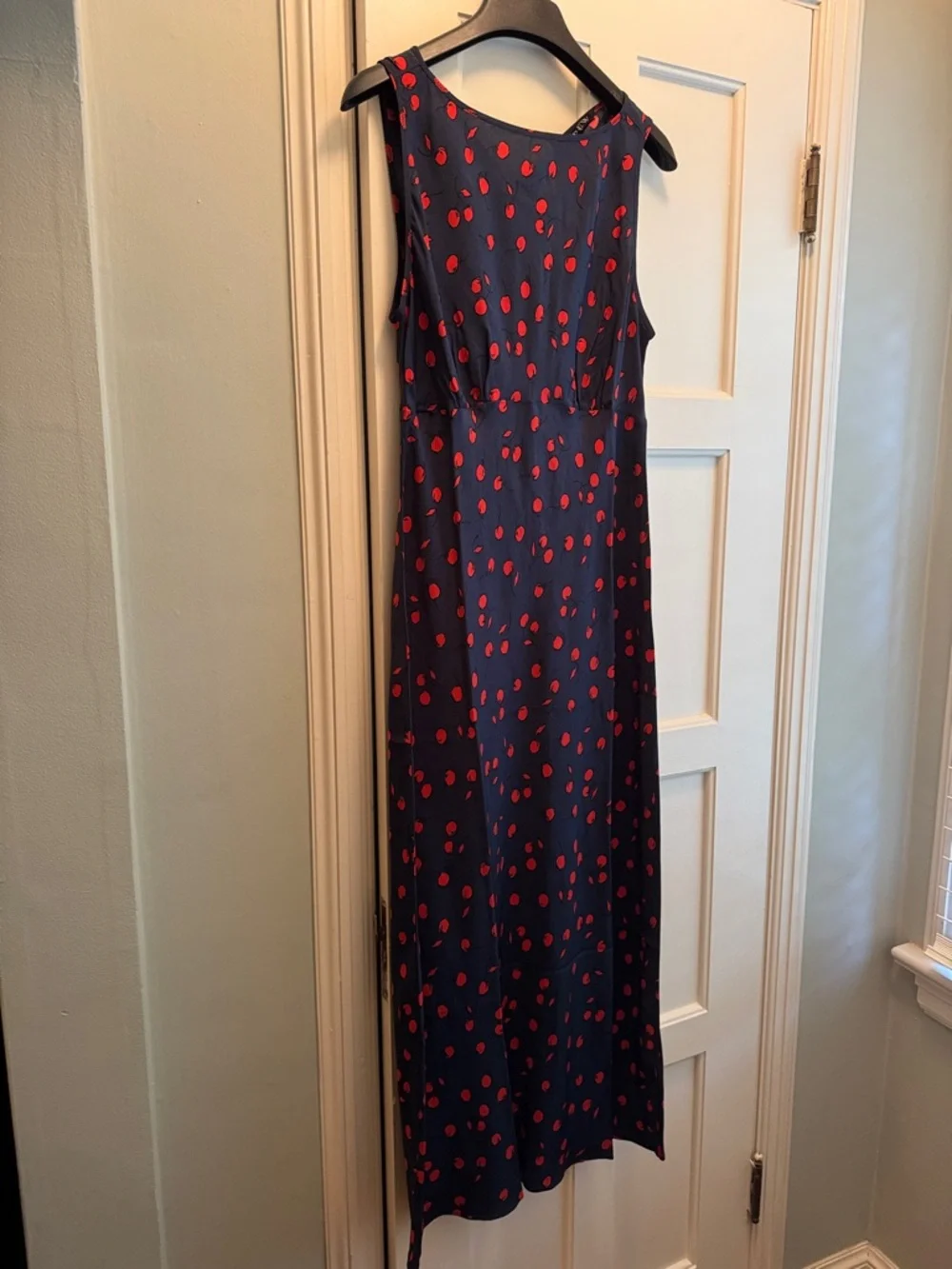 J.Crew Bias-cut slip dress in cherry print CS927